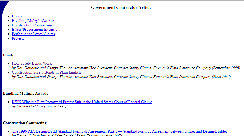 Government Contractor Insights